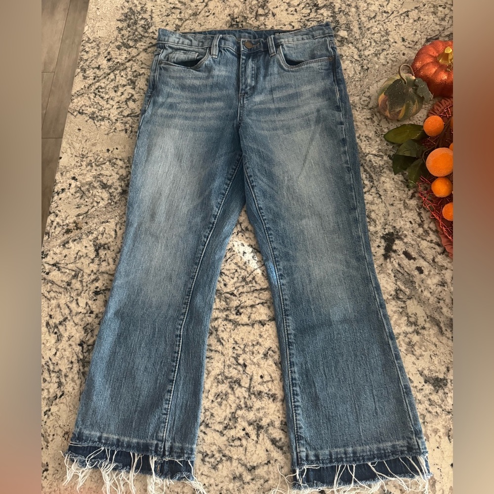 Blank NYC Womens 28 x25 The Varick Kick Flare Denim Medium Wash Blue Jeans 569™ - Picture 15 of 16